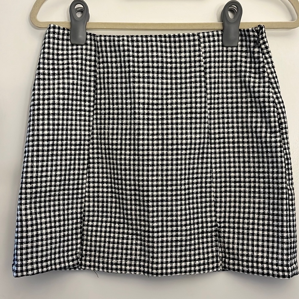 Zara Plaid Mini Skirt
